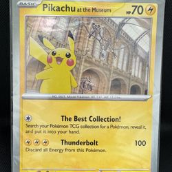 Pokemon Pikachu at the Museum – UK Natural History Museum Sealed Jumbo Promo