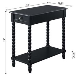 High Quality Black Modern Brand New Wooden End Table/Nightstand