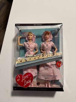 2008 "I Love Lucy" Barbie Collector 2-Pack - "Job Switching" Chocolate Factory (NRFB)