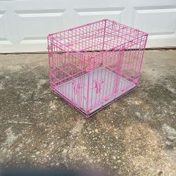Medium Pink Dog Cage