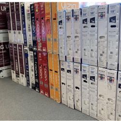 55”-85 Tv $55 Down On Financing For Delivery 6  Month Warranty.  $269-$998