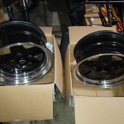5x4.75 Lug Pattren  Same As 5x120  15in  Drag Wheels Jeggs Racing Came Off Camaro  Trade For A 1/5 Scale Rovan Rc Buggy