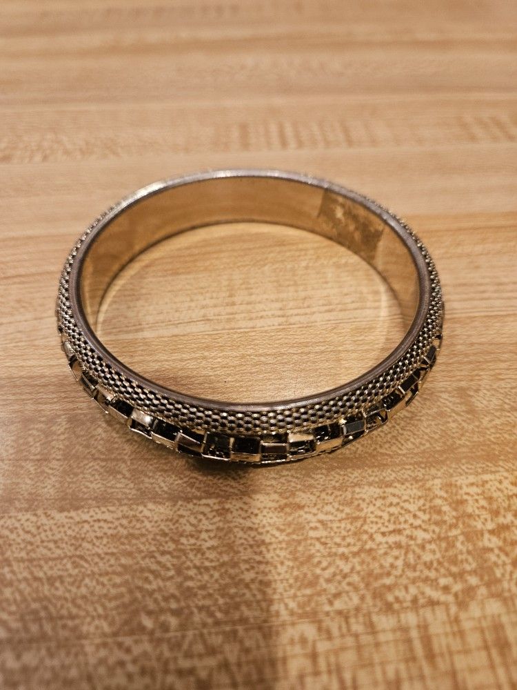 Graziano Gold Tone Bangle Bracelet