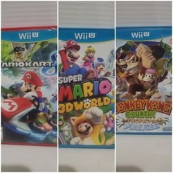 Nintendo Wii U  games..Mario. Donkey Kong