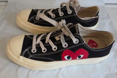 Converse x Comme des Garçons PLAY All Star Low Top Canvas Sneaker Women's Size 5