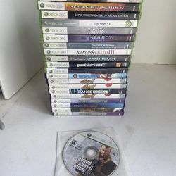 Video Game Lot Xbox 360