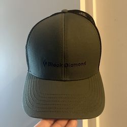 Black Diamond Hat, 100% Cotton, Olive with Netting Back