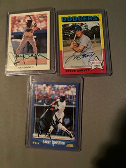 Signed Baseball cards