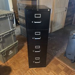 HON locking file cabinet