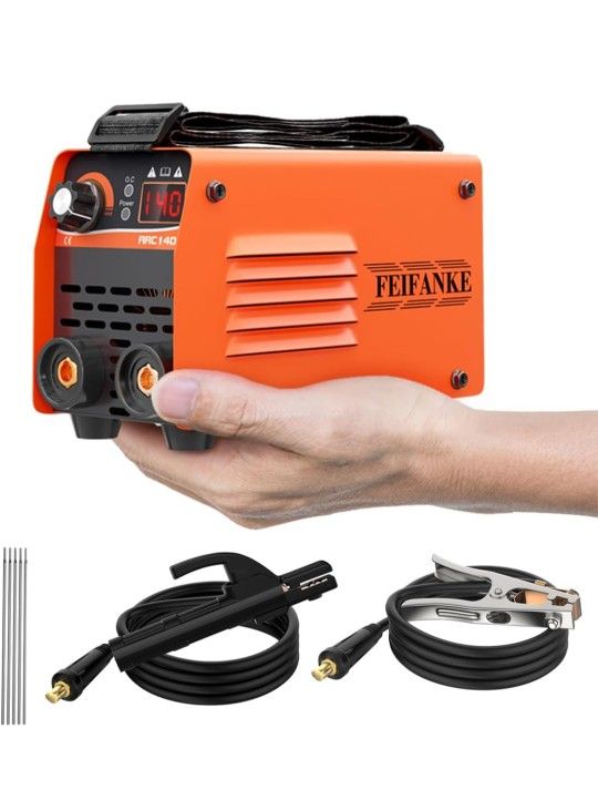 140A Stick Welder 110V, Small Mini Portable Welding Machine, 2 IN 1 ARC/Lift TIG Welder with IGBT Hot Start ARC Force Anti-Stick 5PCS Welding Ro