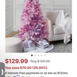 Peppermint Christmas tree 5 foot tall brand new in the box