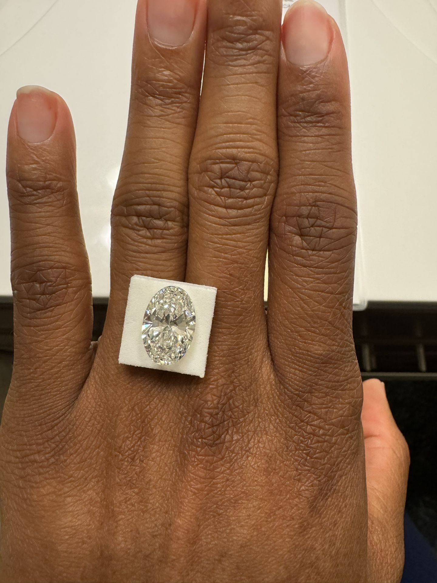 5.14 ct F VS1 Oval Brilliant Lab Diamond 