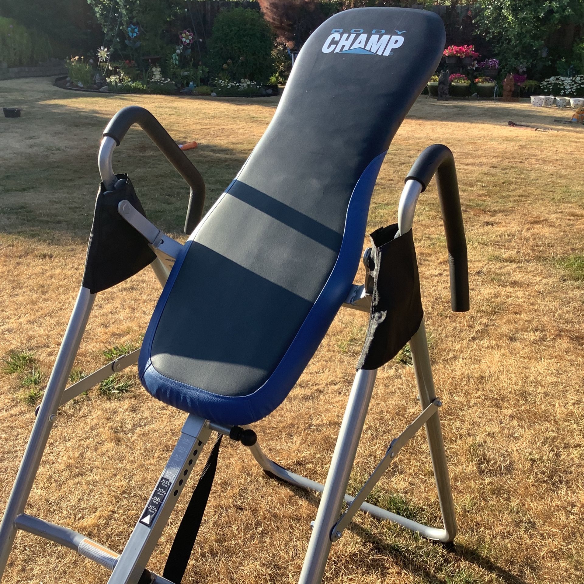 Body Champ Gravity Inversion Table Good Used Condition Folds For Easy Storage