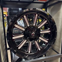 🚘🚥22” Black Milled Fuel Wheels 🛞