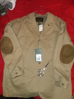 Orvis khaki outdoor jacket