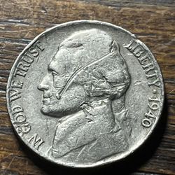  1940 Nickel 