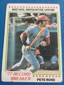 Pete Rose Baseball Card