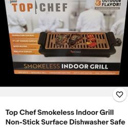 Top Chef smokeless indoor electric grill $25.- firm