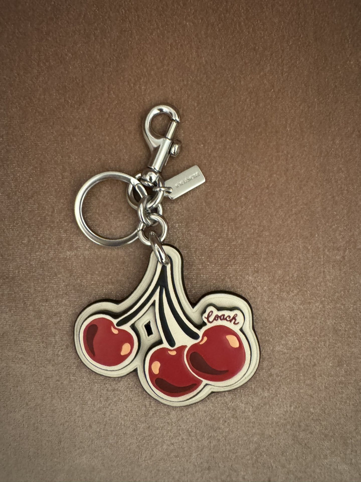 Coach Cherry 🍒 Keychain Bag Charm