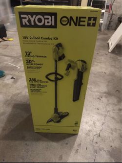 RYOBI ONE+ 18V 2-Tool Combo Kit (Trimmer + Blower) - Brand New