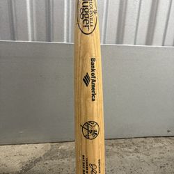 Louisville Slugger MLB 180 ash wood baseball bat.