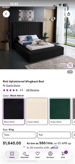 Tall velvet king size bed frame