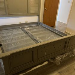 King Size Bed Frame With Two Boxes 