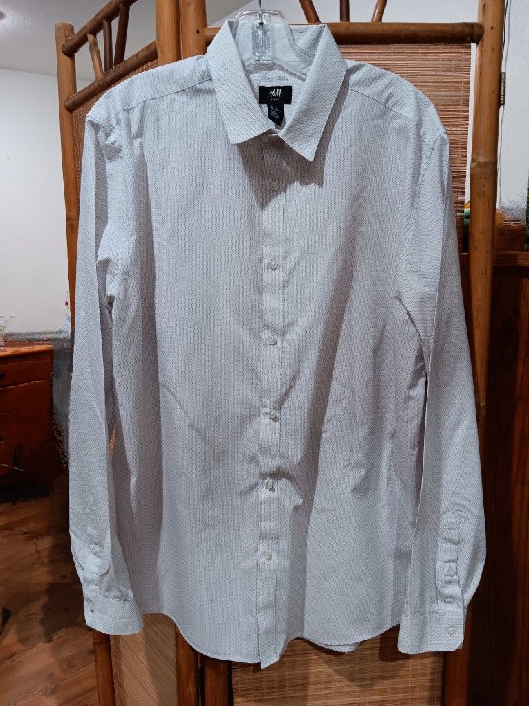 New MENS H&M DRESS SHIRT