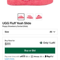 Uggs Fluff Yeah Size 2