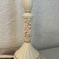 PartyLite Spring Blossom Floral Lattuce Taper Candle Holder