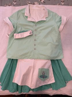 Cars Flo’s Diner Waitress Costume Plus Size 18/20 2X Halloween