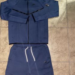 Navy Nike Tech Tracksuit