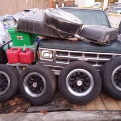 Chevy S10 Rims & Tires Set , Vintage Original Factory Rims