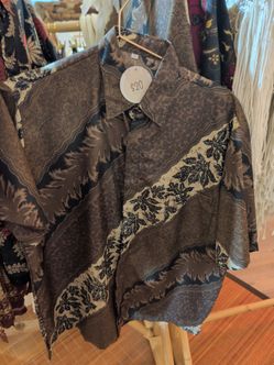 Batik Button-Up Short Sleeve Shirt
