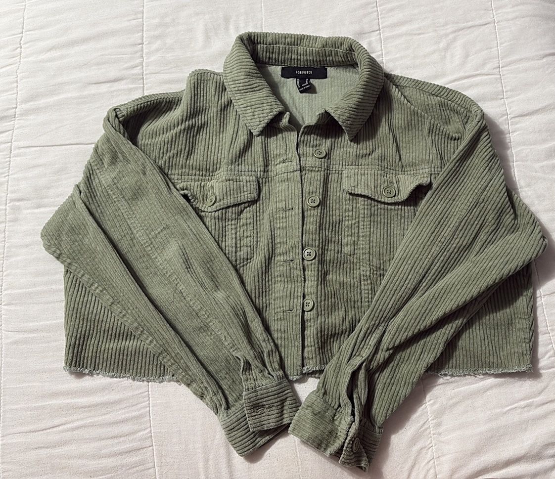 Green Button Up Jacket