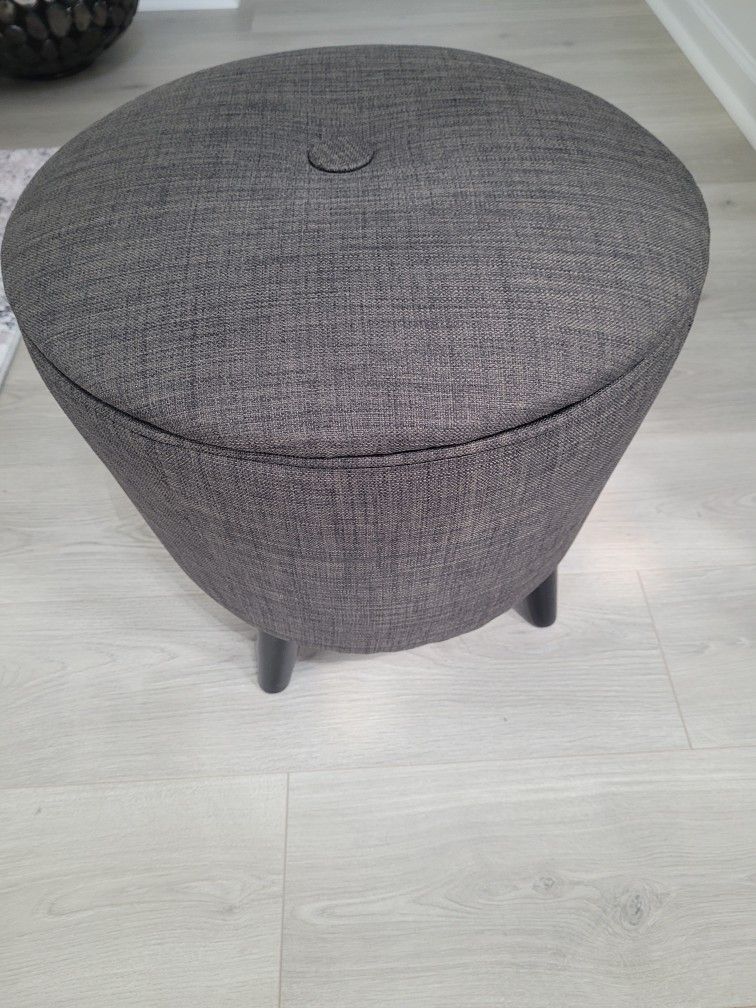 Round Storage Foot Stool - 16"H x 18" Round