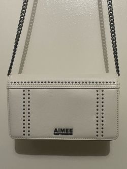 AMY KESTENBERG white and studded purse