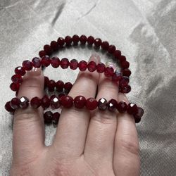 Red Sexy Bracelets 3 Pieces 