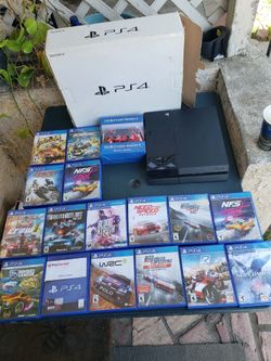 Each Game is About Racing $20! Per Game. 6 for $100!. 12 for $200! 18 for $300!. No Games $140! Playstation 4 PS4 500GB with Box & Sealed control