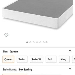zinus box spring queen