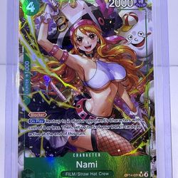 English One Piece Nami Alt Art OP14-031 The Azure Sea's Seven NM