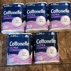 Brand New Packages Of Cottonelle Ultra Comfort Toilet Paper 6 Mega Rolls =24 Regular Rolls 
