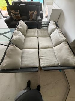 Patio sofa set