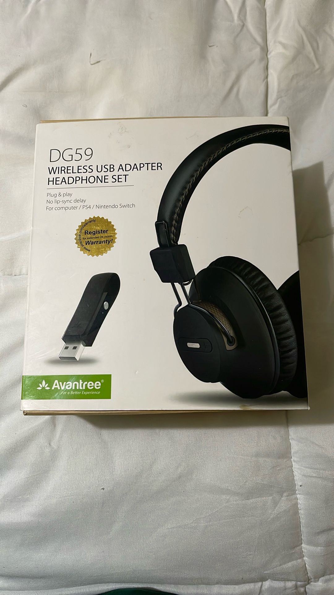 DG59 Wireless USB Adapter Headphone Set