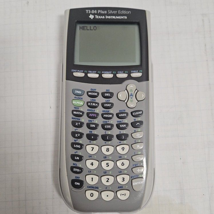 TEXAS INSTRUMENTS TI-84 PLUS SILVER EDITION GRAPHING CALCULATOR