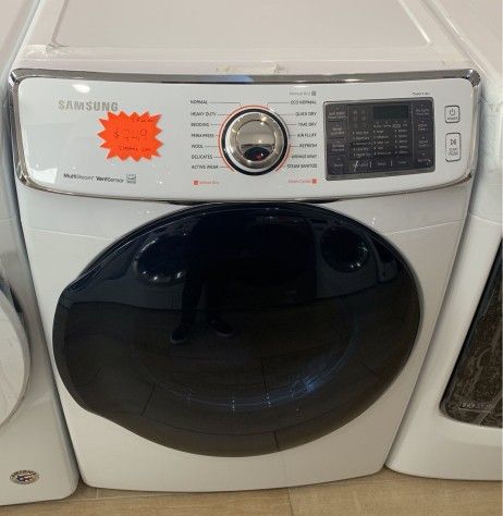 Samsung 7.5 cu. ft. Dryer with Steam in White, ENERGY STAR