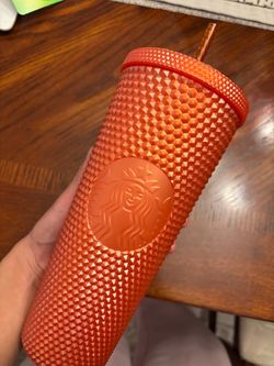 Orange Starbucks Cup