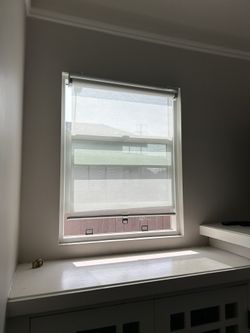 IKEA White / Aluminum Roller Blinds 