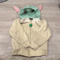 Baby yoda Star Wars Hoodie Size XS kids With Pockets