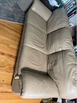 Tan Leather Couch